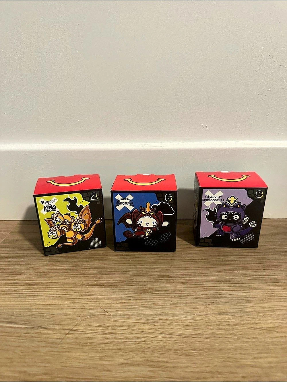 Hello Kitty and Friends McDonald’s Collaboration Godzilla Bundle of 3
